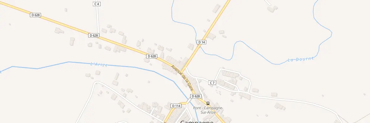 Plan du 3 Rte de la Sarrasine à Campagne-sur-Arize