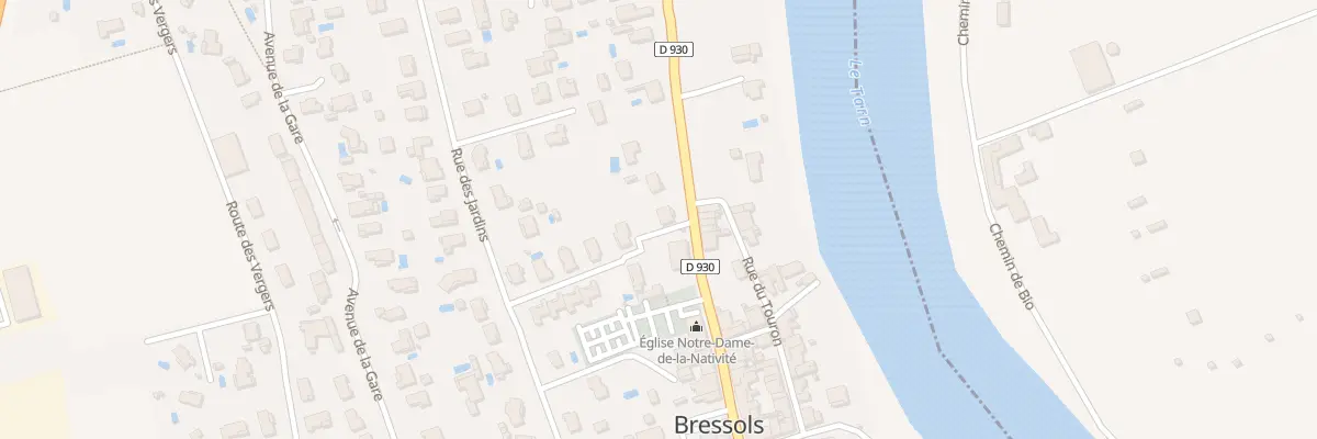 Plan du 15 Rte de Montauban à Bressols