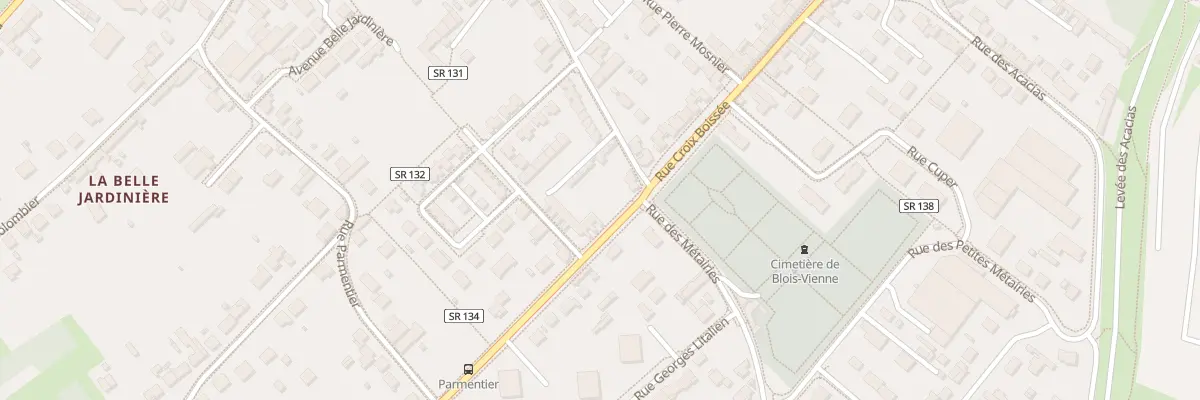 Plan du 3T Rue de la Croix Rouge à Blois