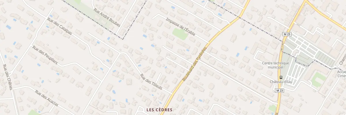 Plan du 49B Bd des Pyrénées à Villeneuve-Tolosane