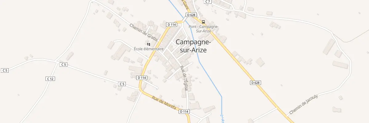 Plan du 11 Rue de l’Eglise à Campagne-sur-Arize