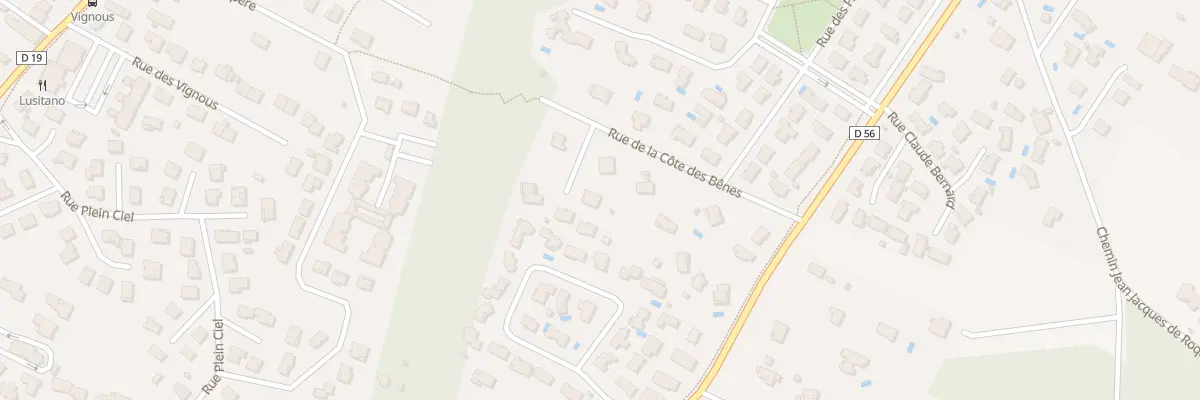 Plan du 22 Rue de la Côte des Bênes à Muret