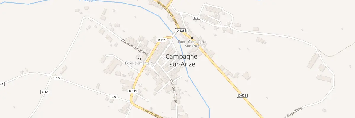 Plan du 2 Rue d’Arize à Campagne-sur-Arize