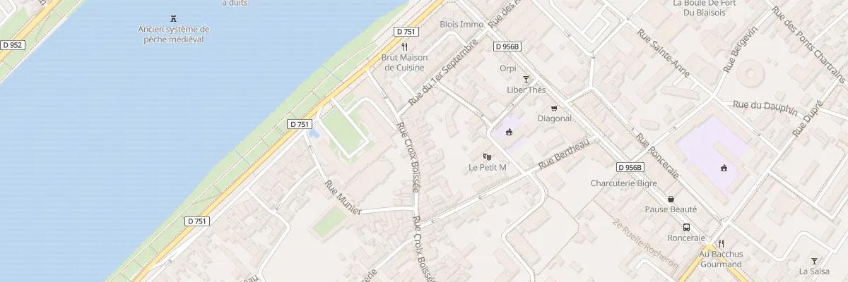 Plan du 40 Rue Croix Boissée à Blois