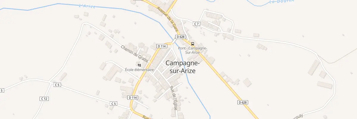 Plan du 1 Quai d’Arize à Campagne-sur-Arize