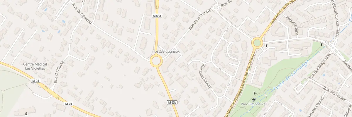 Plan du 2 Rue de la Francoy à Cugnaux