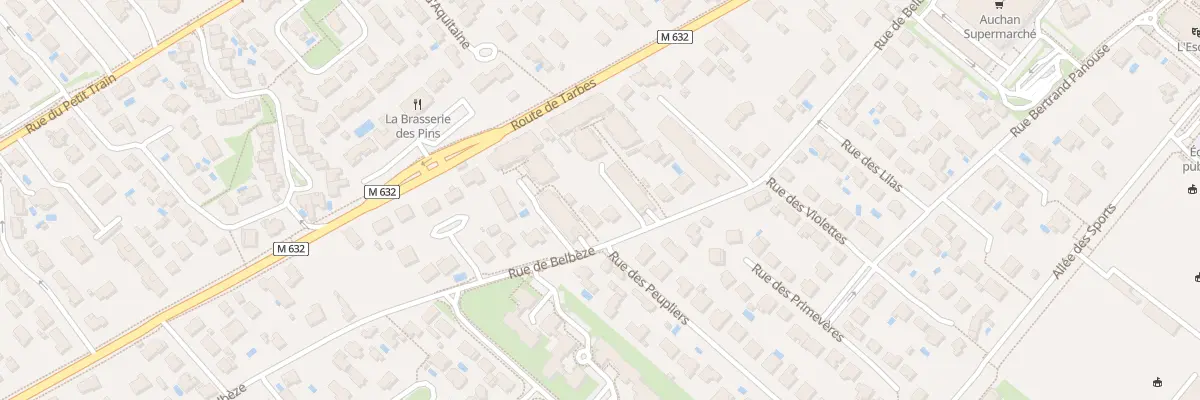 Plan du 65 Rue de Belbèze à Tournefeuille