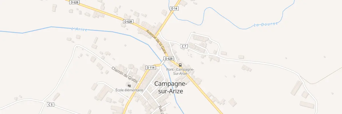 Plan du 1 Av des Salenques à Campagne-sur-Arize