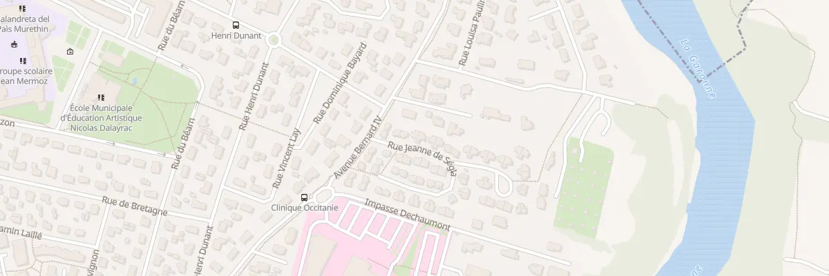 Plan du 8 Rue Jeanne de Segla à Muret