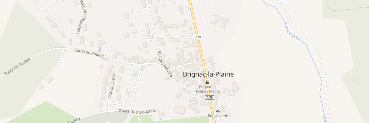 Plan du 6 Rue De L’Eglise à Brignac-la-Plaine