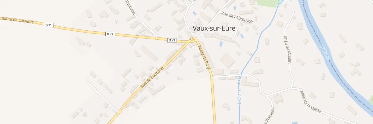 Plan du 1 Rue de Boncourt à Vaux-sur-Eure