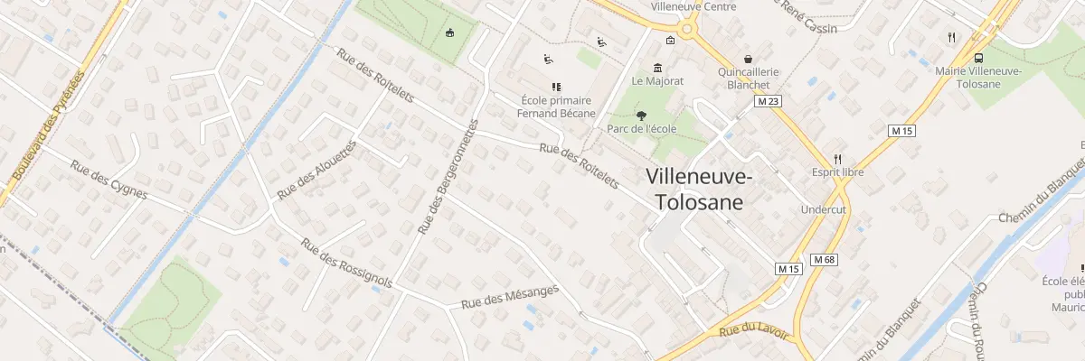 Plan du 1 Rue des Roitelets à Villeneuve-Tolosane