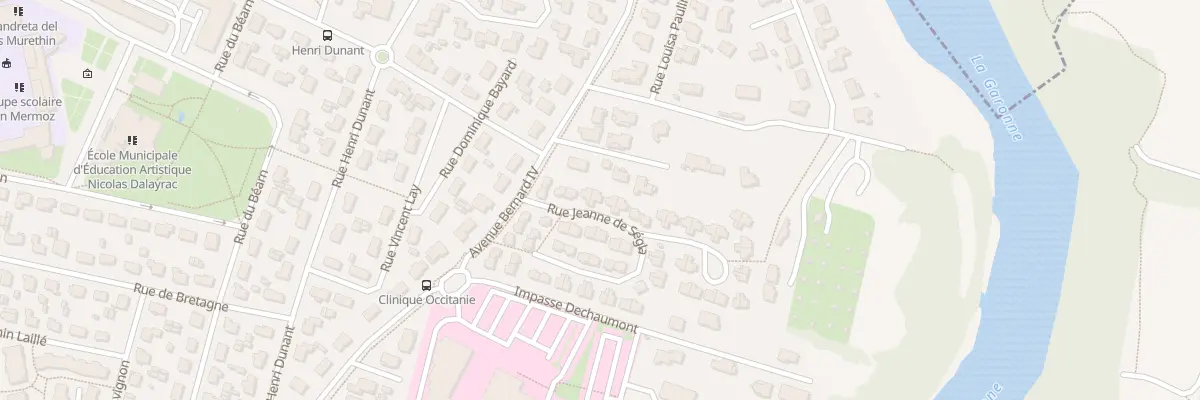 Plan du 10 Rue Jeanne de Segla à Muret