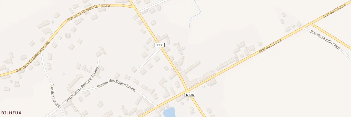Plan du 2 Rue St Jacques Theuvy à Tremblay-les-Villages