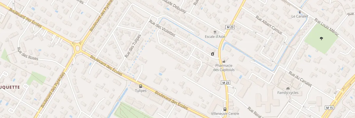 Plan du 46 Rue des Violettes à Villeneuve-Tolosane