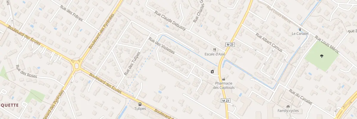 Plan du 15 Rue des Violettes à Villeneuve-Tolosane