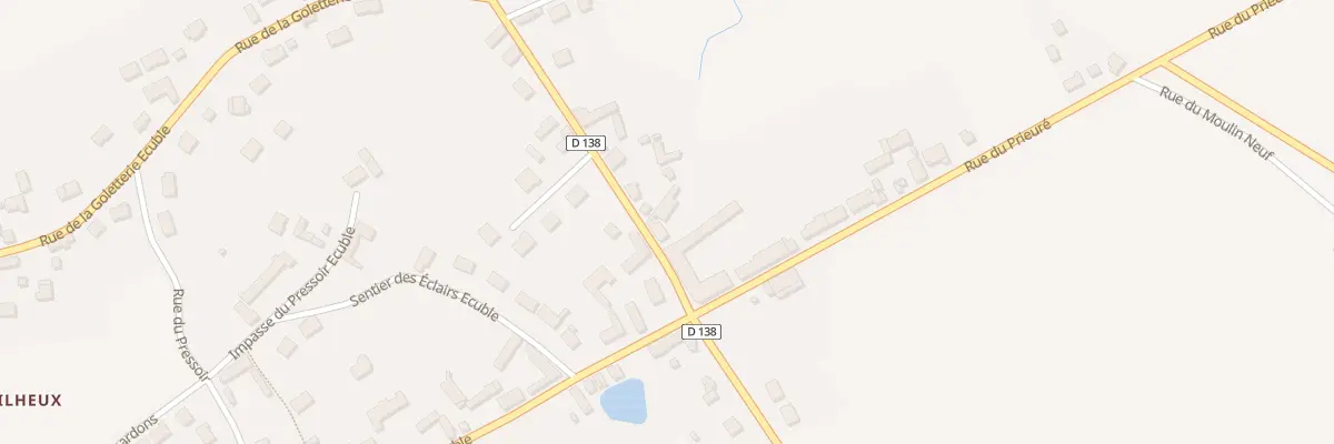 Plan du 21 Rue du Prieure Theuvy Acheres à Tremblay-les-Villages