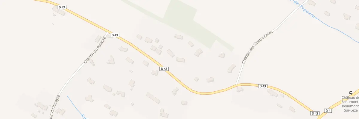 Plan du 2B Cabirol à Beaumont-sur-Lèze