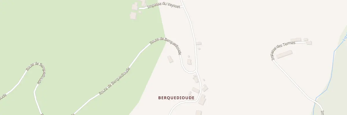 Plan du 1963 Rte De Berquedioude à Perpezac-le-Blanc