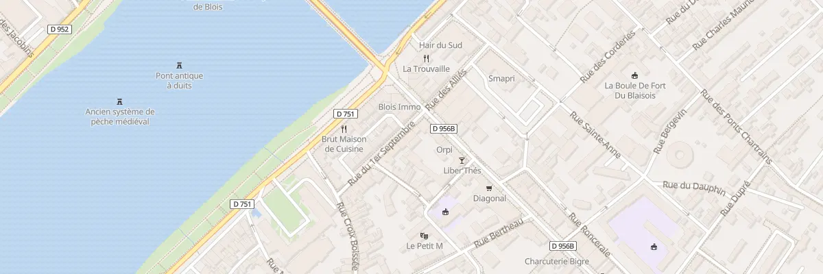 Plan du 6 Rue du Premier Septembre à Blois