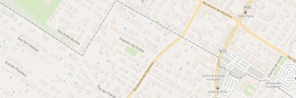 Plan du 2 Rue de l’Érable à Villeneuve-Tolosane