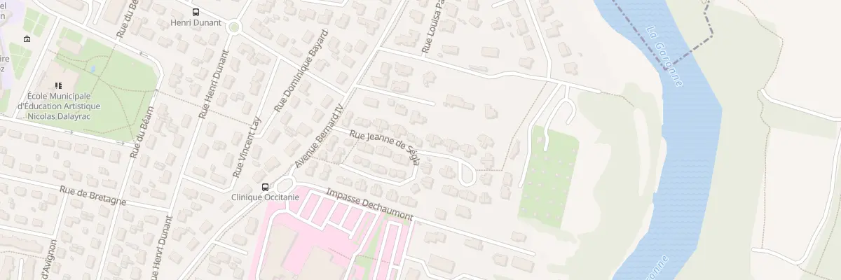 Plan du 18 Rue Jeanne de Segla à Muret