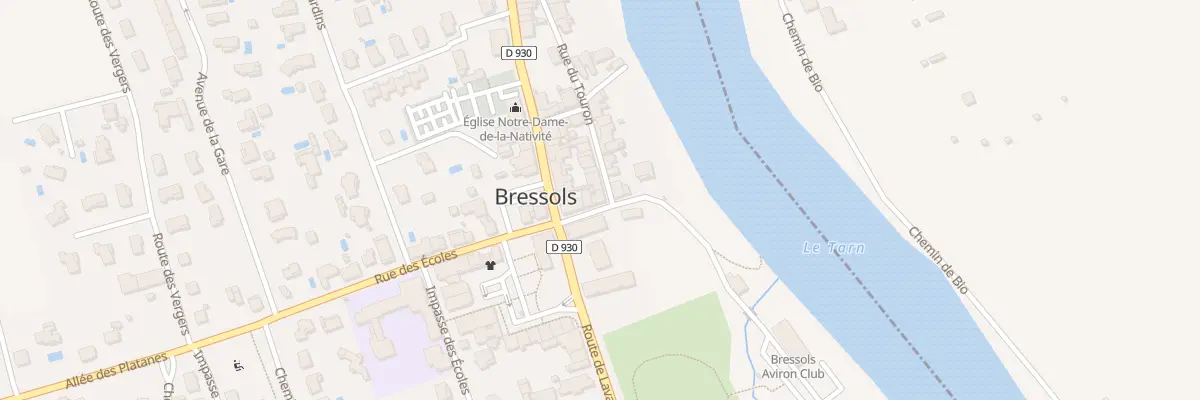 Plan du 1 Rue du Touron à Bressols