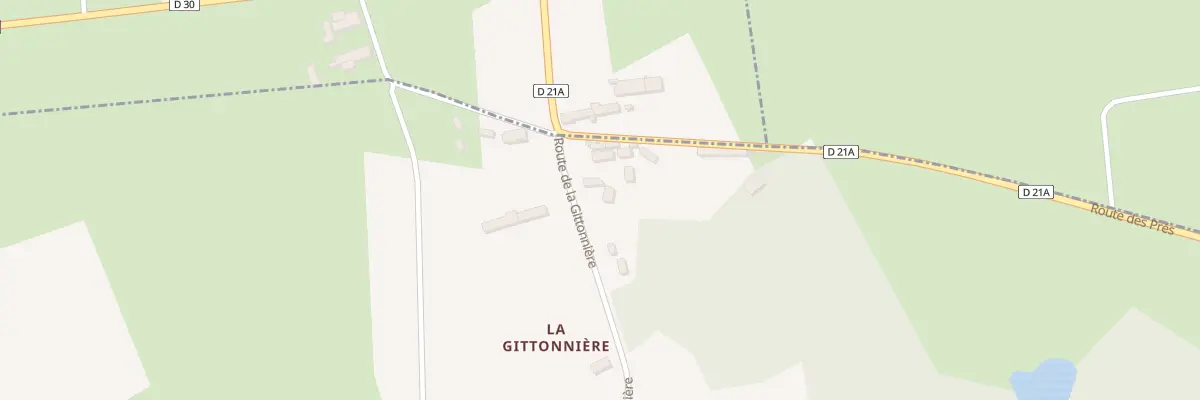 Plan du 28 Rte de la Gittonnière à Choussy