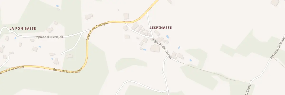 Plan du 65 Lespinasse à La Dornac
