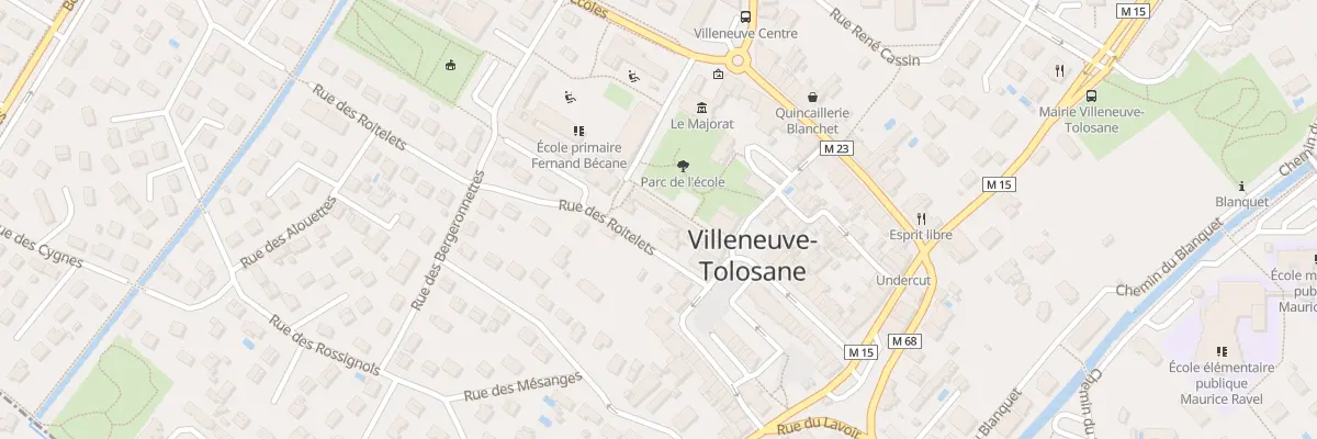 Plan du 1 Pl de l’Esplanade à Villeneuve-Tolosane
