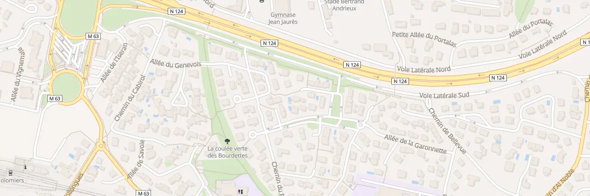 Plan du 46 All de la Garonnette à Colomiers