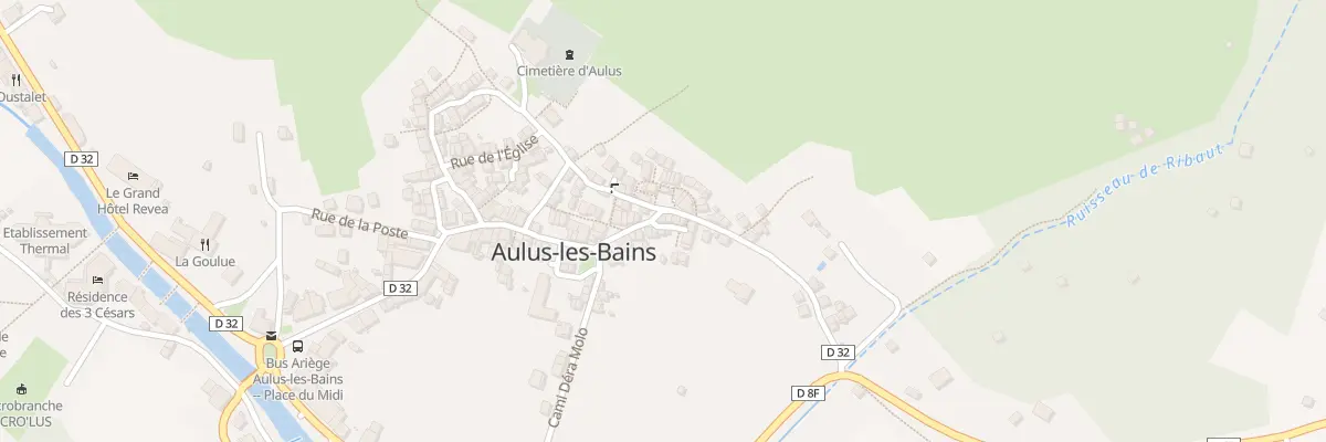 Plan du 1 Imp Sensubra à Aulus-les-Bains
