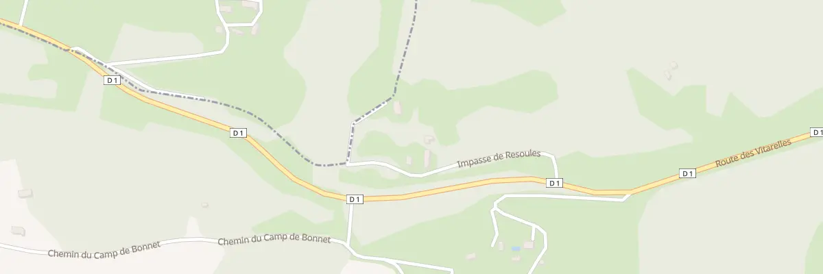Plan du 1542 Resoules à Payrignac