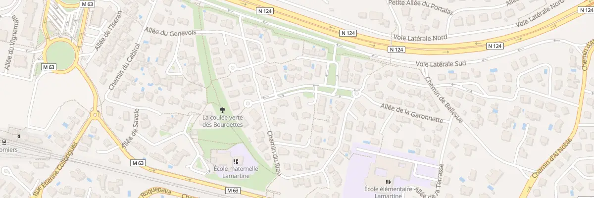 Plan du 37 All de la Garonnette à Colomiers