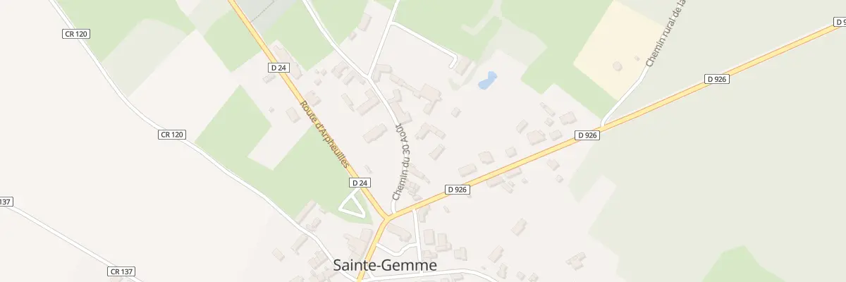 Plan du 10 Che du 30 Aout 44 à Sainte-Gemme