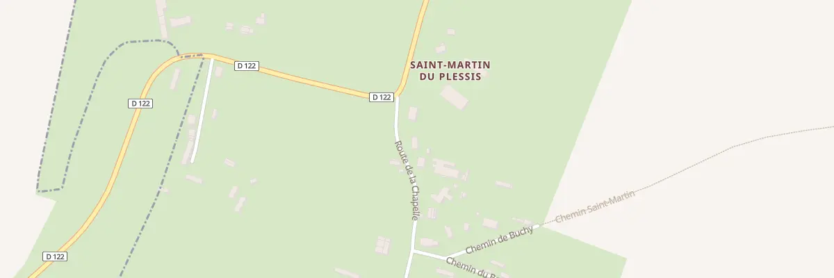 Plan du 30 Rte de la Chapelle à Buchy
