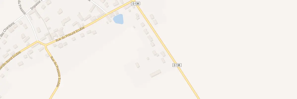 Plan du 14 Rue de la Louviére Theuvy à Tremblay-les-Villages