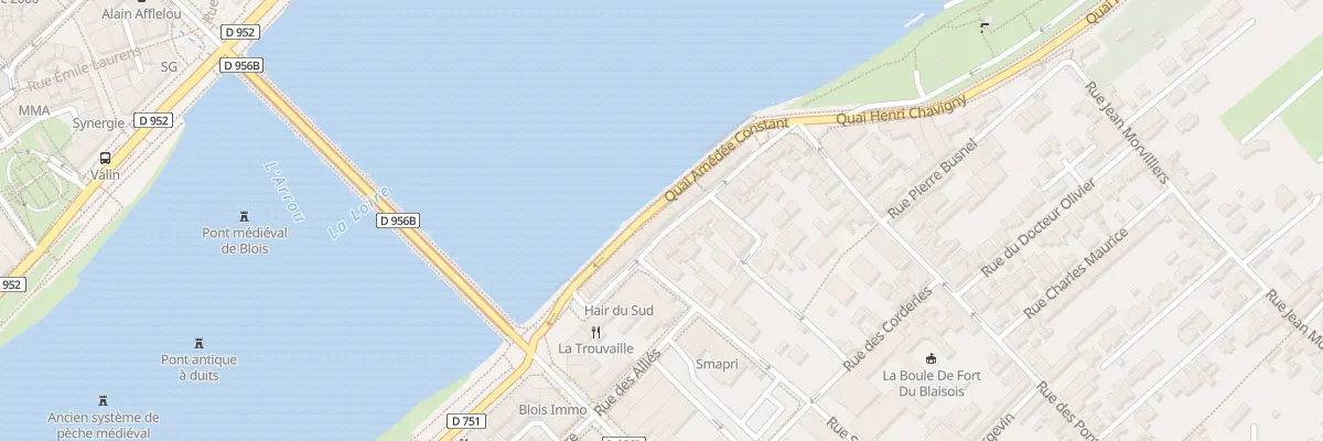 Plan du 35 Quai Amedee Contant à Blois