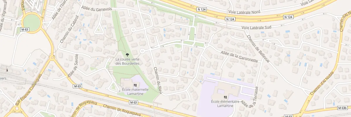 Plan du 33 All de la Garonnette à Colomiers