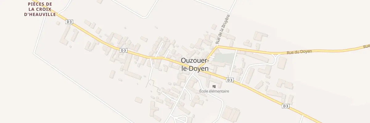 Plan du 3 Pl de l’Eglise à Ouzouer-le-Doyen