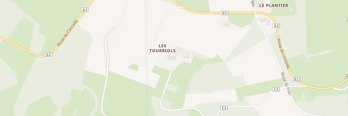 Plan du 1 Les Tourriols à Dégagnac