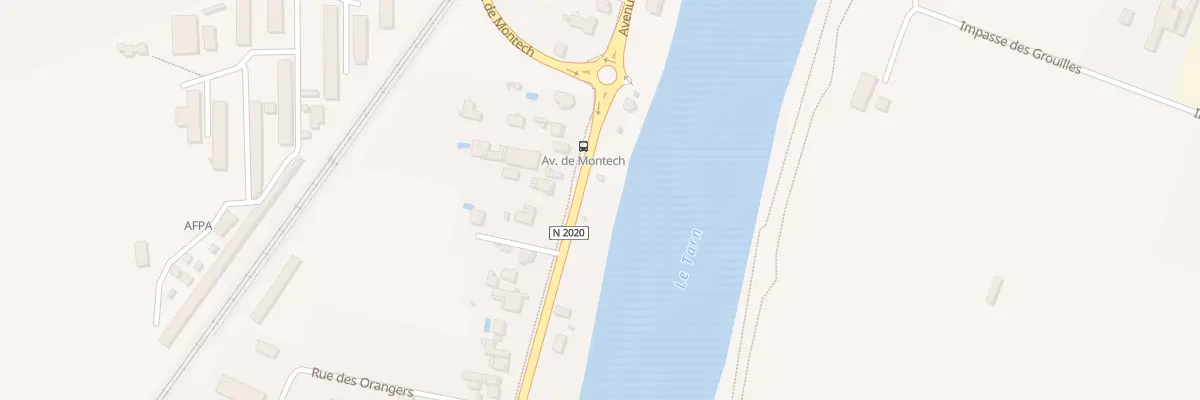 Plan du 591 Av de Toulouse à Montauban