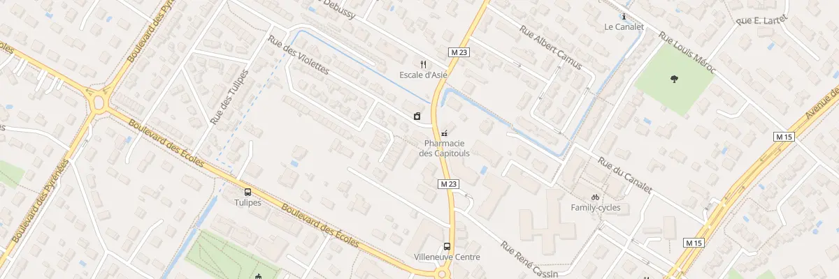 Plan du 1 Rue des Violettes à Villeneuve-Tolosane