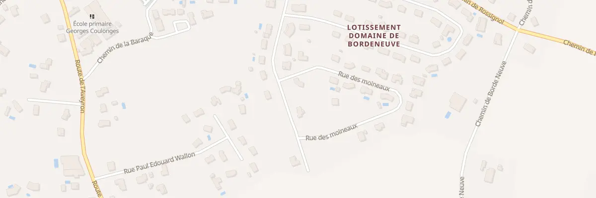Plan du 60 Rue des Merles à Montauban