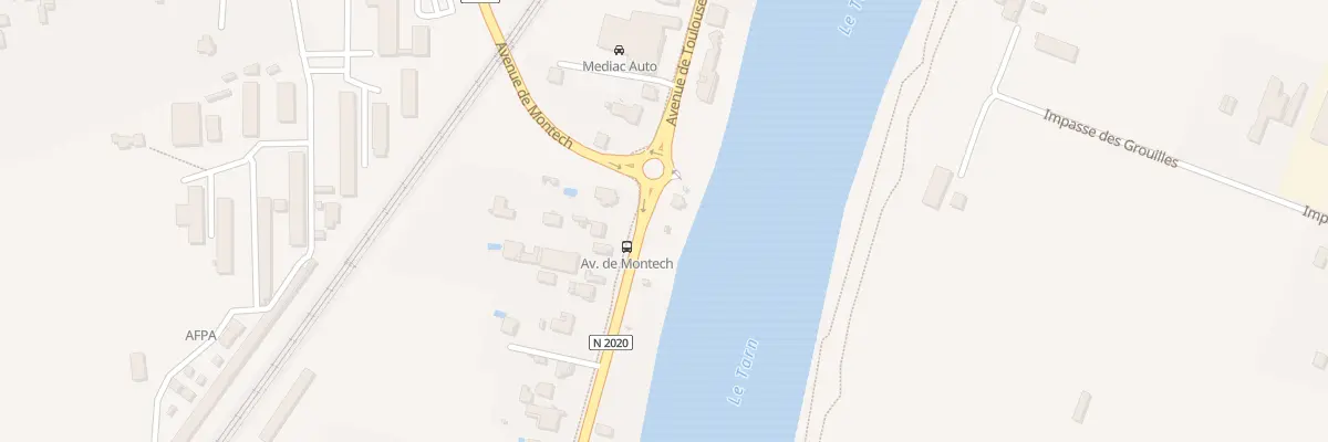 Plan du 551 Av de Toulouse à Montauban