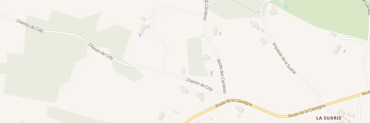 Plan du 136 Che de Coly à La Dornac