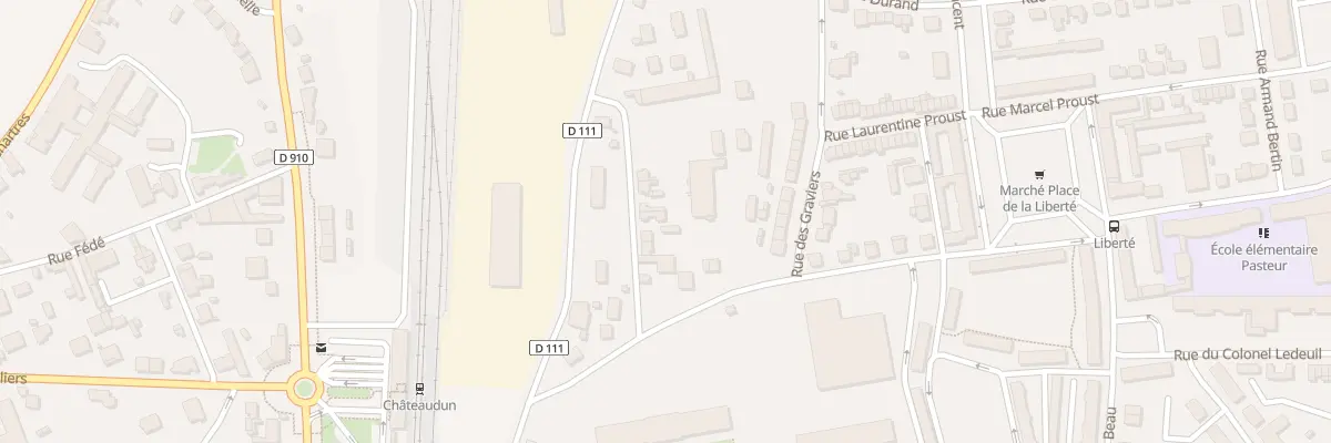Plan du 6 Rue Bordas à Châteaudun
