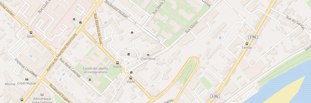 Plan du 10 Rue Monin à Blois