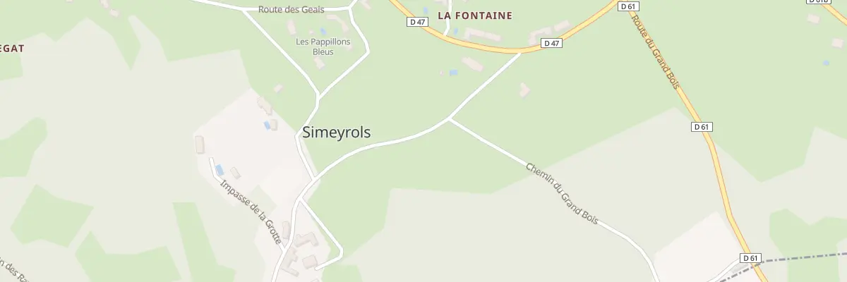 Plan du 159 Rte du Bourg à Simeyrols