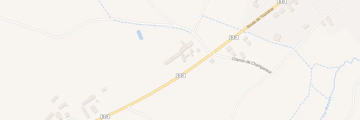Plan du 24 Rte de Touraine à Choussy